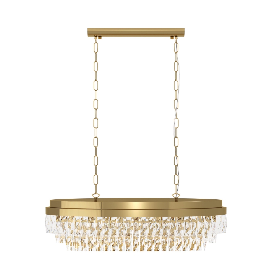Eglo - Lampadario a sospensione con catena 10xE14/40W/230V oro