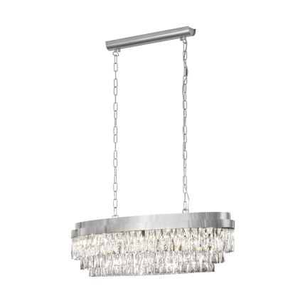 Eglo - Lampadario su catena 10xE14/40W/230V cromo luminoso