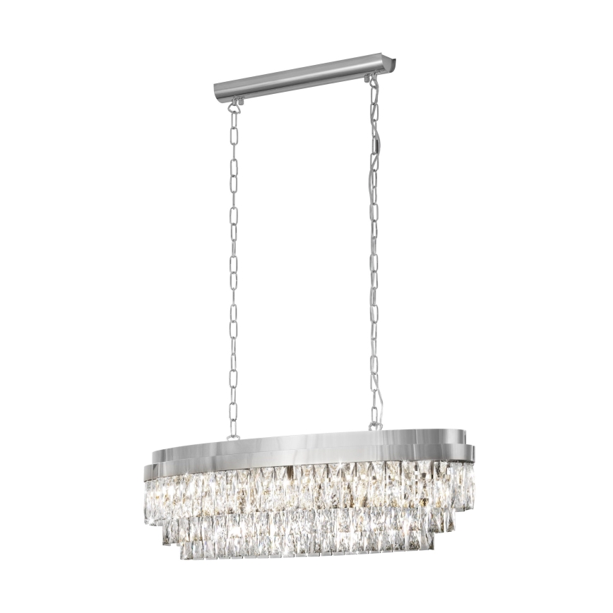 Eglo - Lampadario su catena 10xE14/40W/230V cromo luminoso