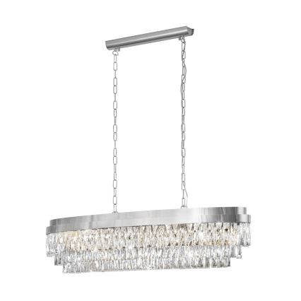 Eglo - Lampadario su catena 13xE14/40W/230V cromo luminoso