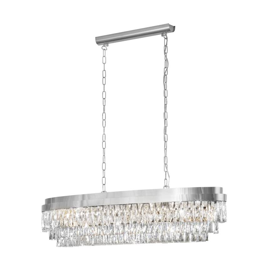 Eglo - Lampadario su catena 13xE14/40W/230V cromo luminoso