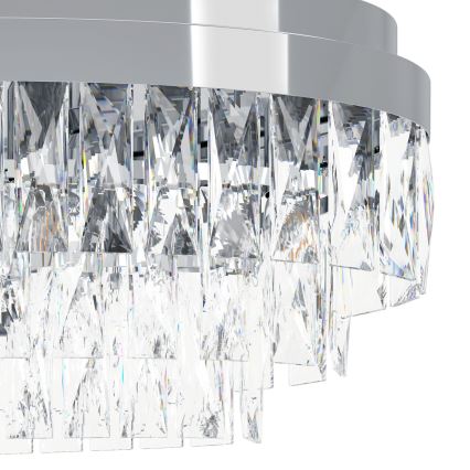 Eglo - Lampadario su catena 13xE14/40W/230V cromo luminoso