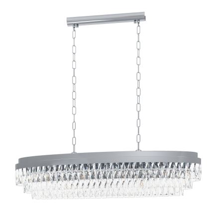 Eglo - Lampadario su catena 13xE14/40W/230V cromo luminoso