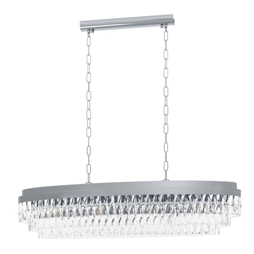 Eglo - Lampadario su catena 13xE14/40W/230V cromo luminoso