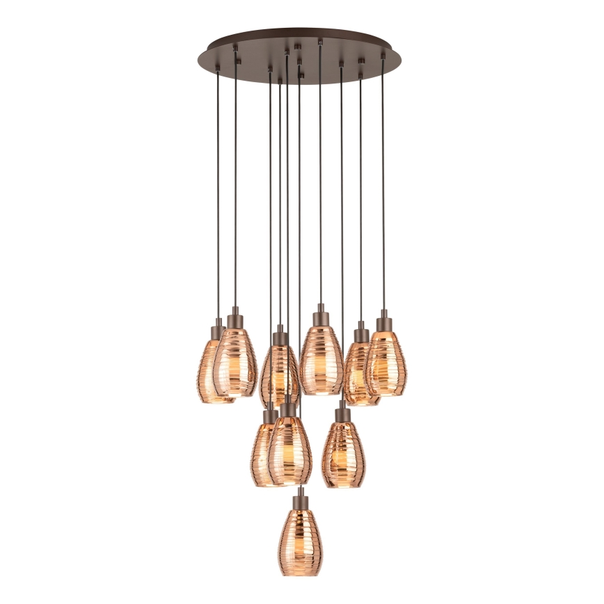 Eglo - Lampadario a sospensione con filo 10xE27/60W/230V
