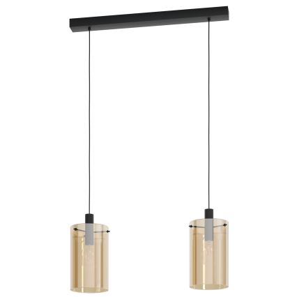 Eglo - Lampadario su filo 2xE27/40W/230V