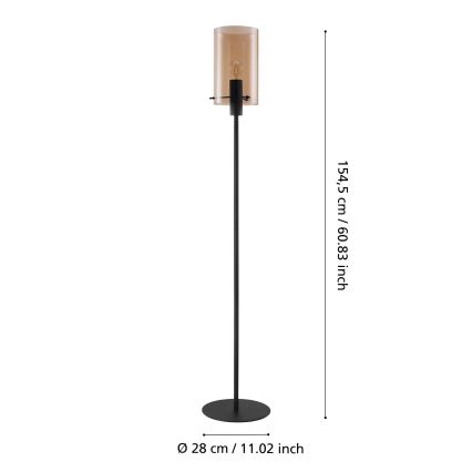 Eglo - Lampada da terra 1xE27/40W/230V