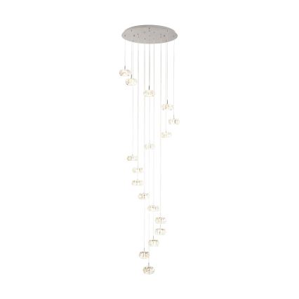 Eglo - Lampadario di cristallo LED dimmerabile su filo CORLIANO 17xLED/4,5W/230V