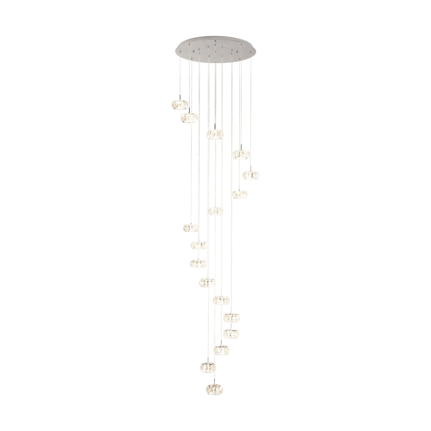Eglo - Lampadario di cristallo LED dimmerabile su filo CORLIANO 17xLED/4,5W/230V