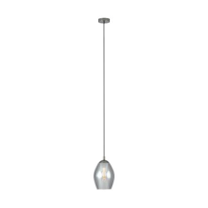 Eglo - Lampadario a sospensione con filo 1xE27/60W/230V fumé