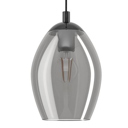 Eglo - Lampadario a sospensione con filo 1xE27/60W/230V fumé