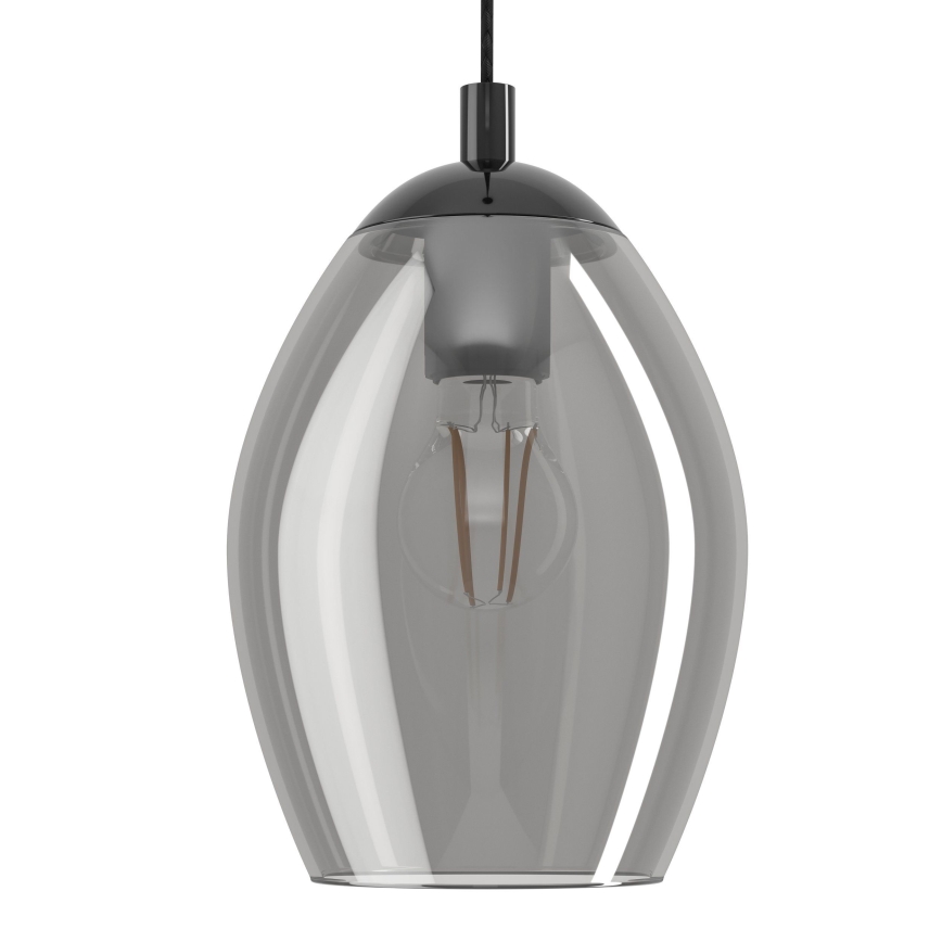 Eglo - Lampadario a sospensione con filo 1xE27/60W/230V fumé