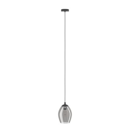Eglo - Lampadario a sospensione con filo 1xE27/60W/230V fumé
