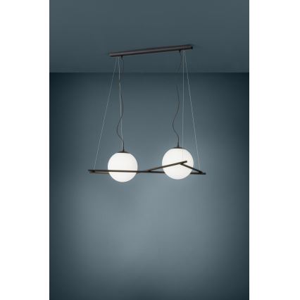 Eglo 39592 - Lampadario a sospensione con cavo SALVEZINAS 2xE27/25W/230V