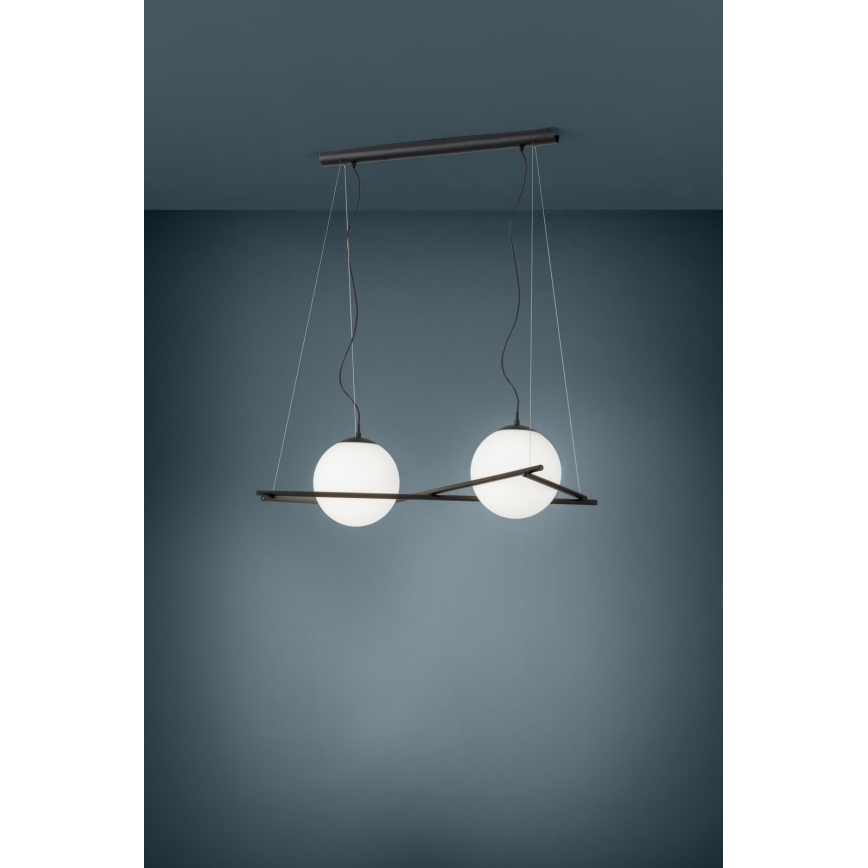 Eglo 39592 - Lampadario a sospensione con cavo SALVEZINAS 2xE27/25W/230V