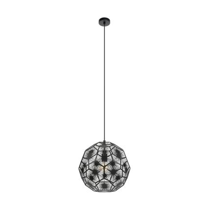 Eglo - Lampadario a sospensione con filo 1xE27/60W/230V diametro 41 cm nero