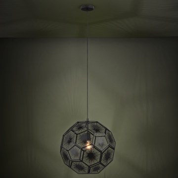 Eglo 39619 - Lampadario a sospensione con filo 1xE27/60W/230V diametro 50 cm nero