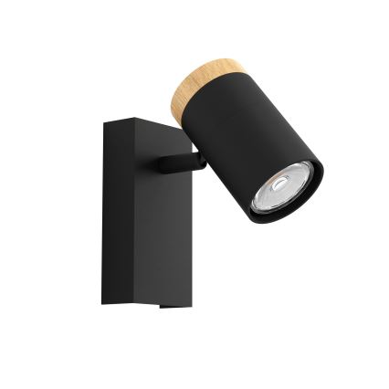 Eglo - Luce Spot da parete a LED 1xGU10/4,5W/230V 3000K nero/marrone