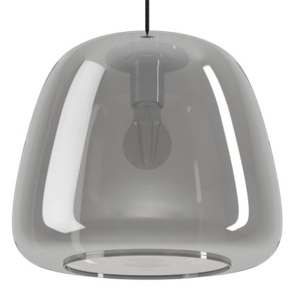 Eglo - Lampadario a sospensione con filo 1xE27/40W/230V diametro 35 cm fumé