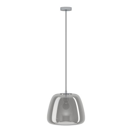Eglo - Lampadario a sospensione con filo 1xE27/40W/230V diametro 35 cm fumé