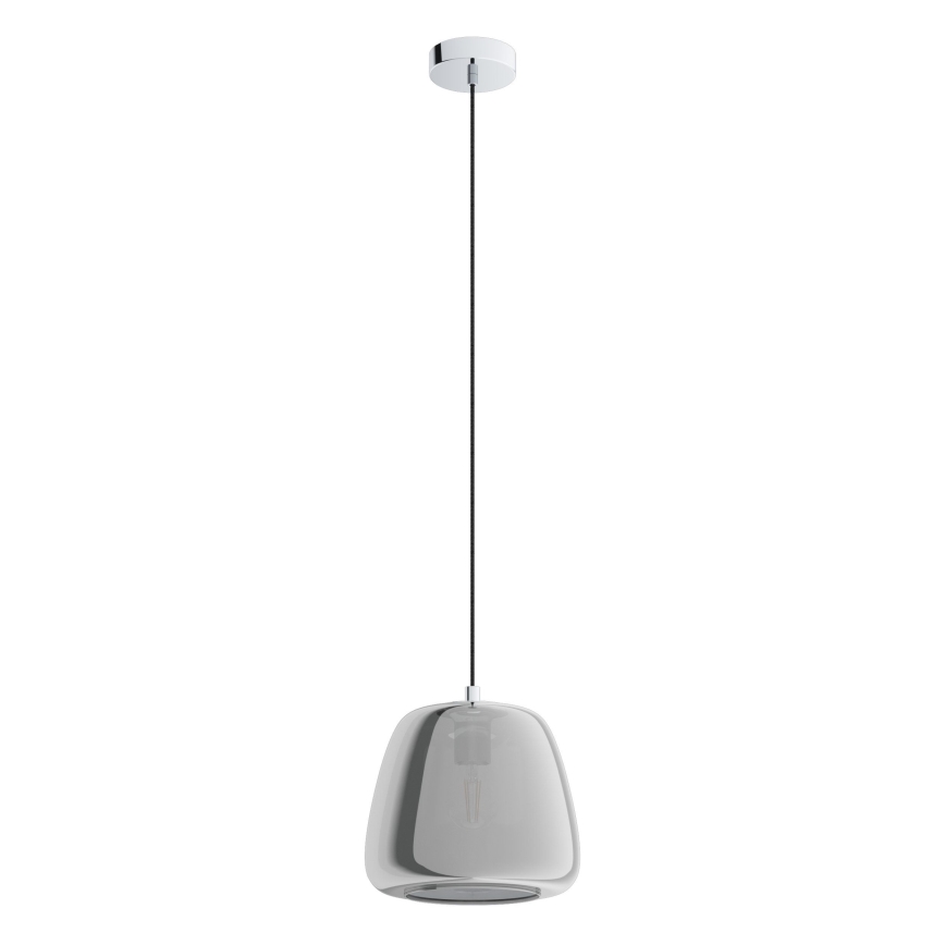Eglo - Lampadario a sospensione con filo 1xE27/40W/230V diametro 26 cm fumé
