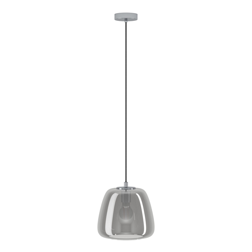Eglo - Lampadario a sospensione con filo 1xE27/40W/230V diametro 26 cm fumé