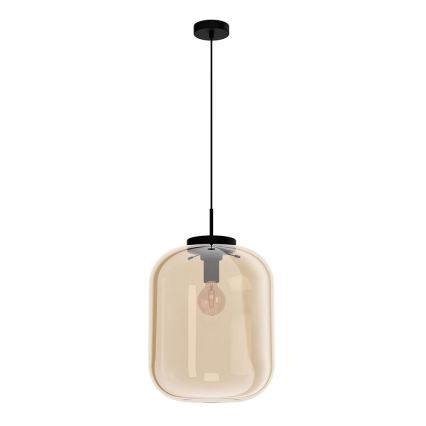 Eglo - Lampadario su filo BULCIAGO 1xE27/40W/230V d. 35 cm beige