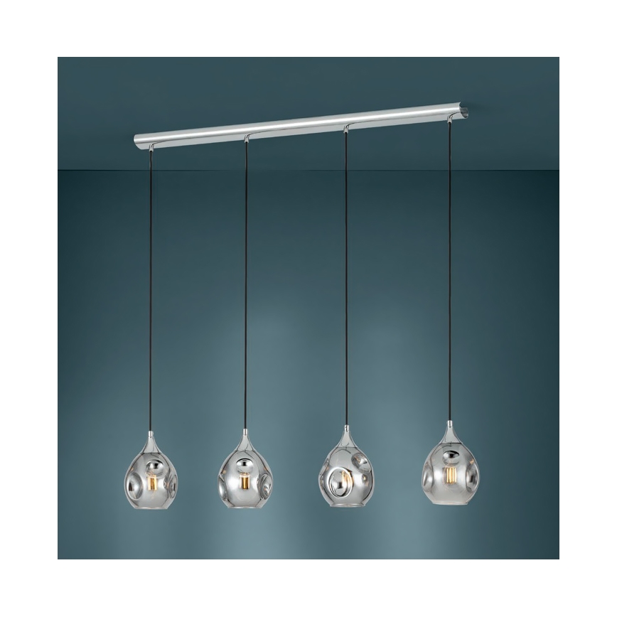 Eglo - Lampadario su filo BREGALLA 4xE27/40W/230V
