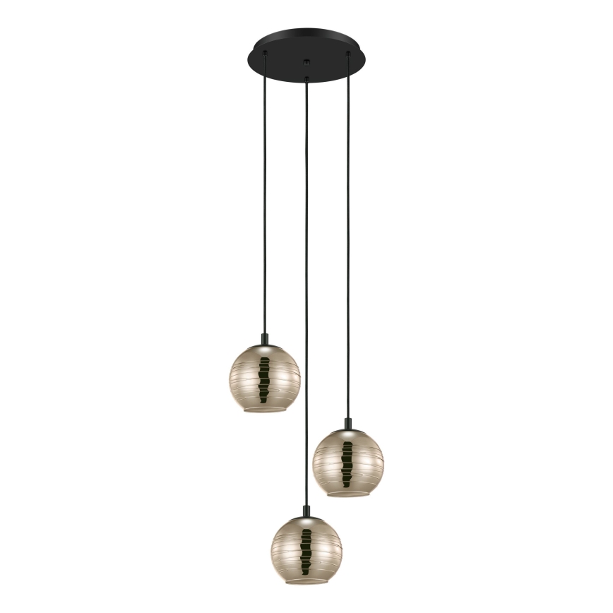 Eglo - Lampadario su filo  3xE27/40W/230V