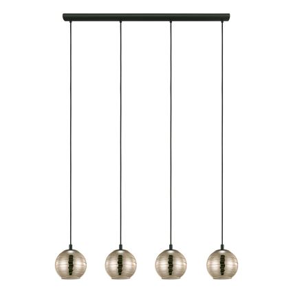Eglo - Lampadario su filo 4xE27/40W/230V