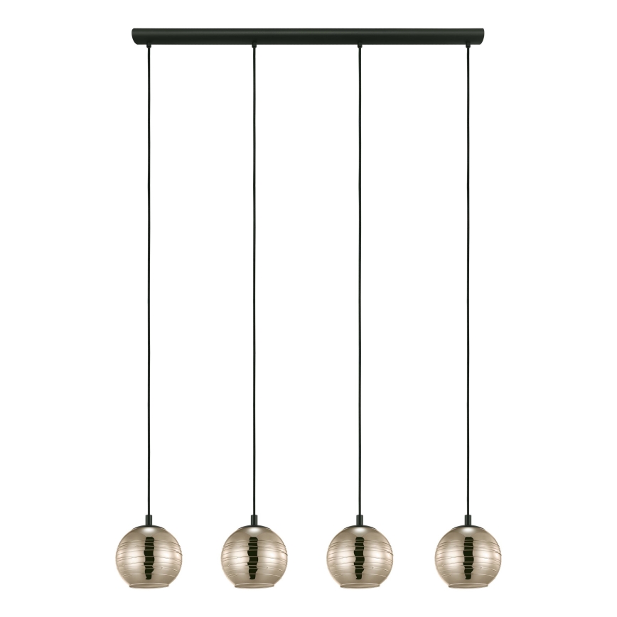 Eglo - Lampadario su filo 4xE27/40W/230V