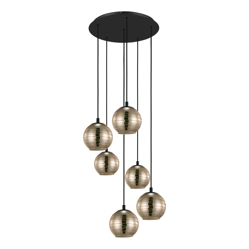 Eglo - Lampadario su filo 6xE27/40W/230V