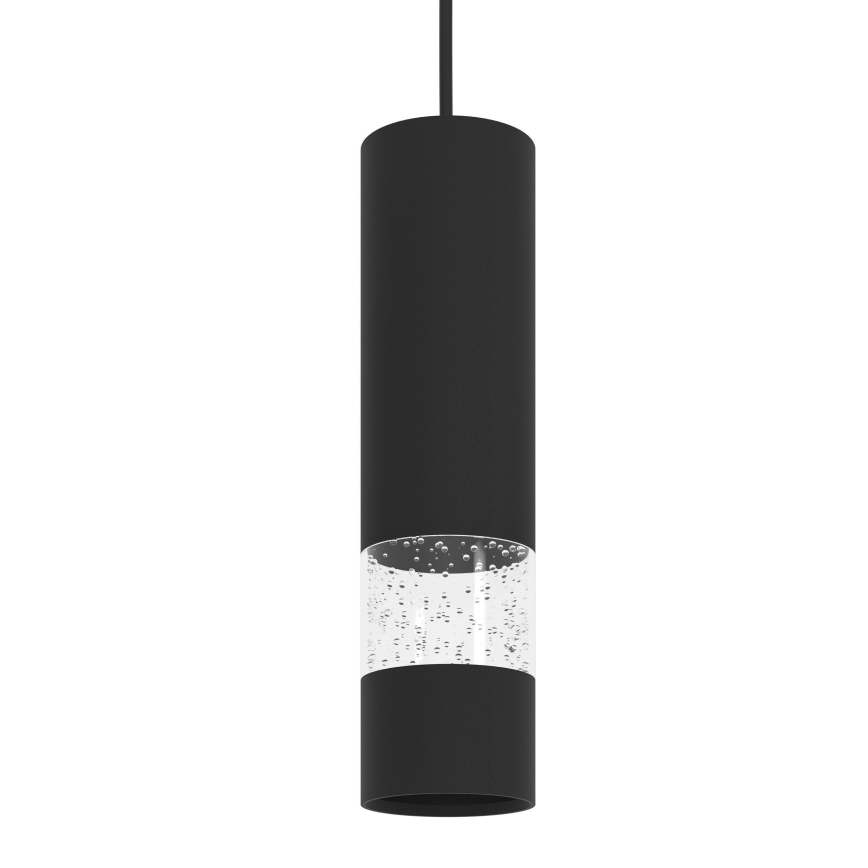 Eglo - Lampadario LED a sospensione con filo 1xGU10/4,6W/230V nero