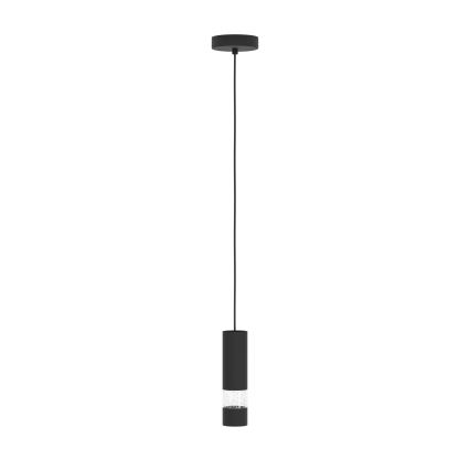 Eglo - Lampadario LED a sospensione con filo 1xGU10/4,6W/230V nero