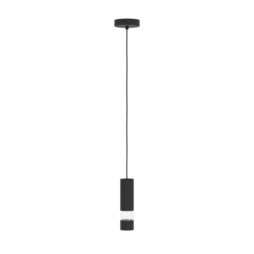 Eglo - Lampadario LED a sospensione con filo 1xGU10/4,6W/230V nero