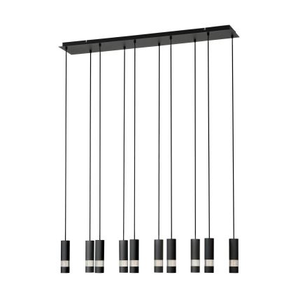Eglo - Lampadario LED a sospensione con filo 10xGU10/4,6W/230V nero