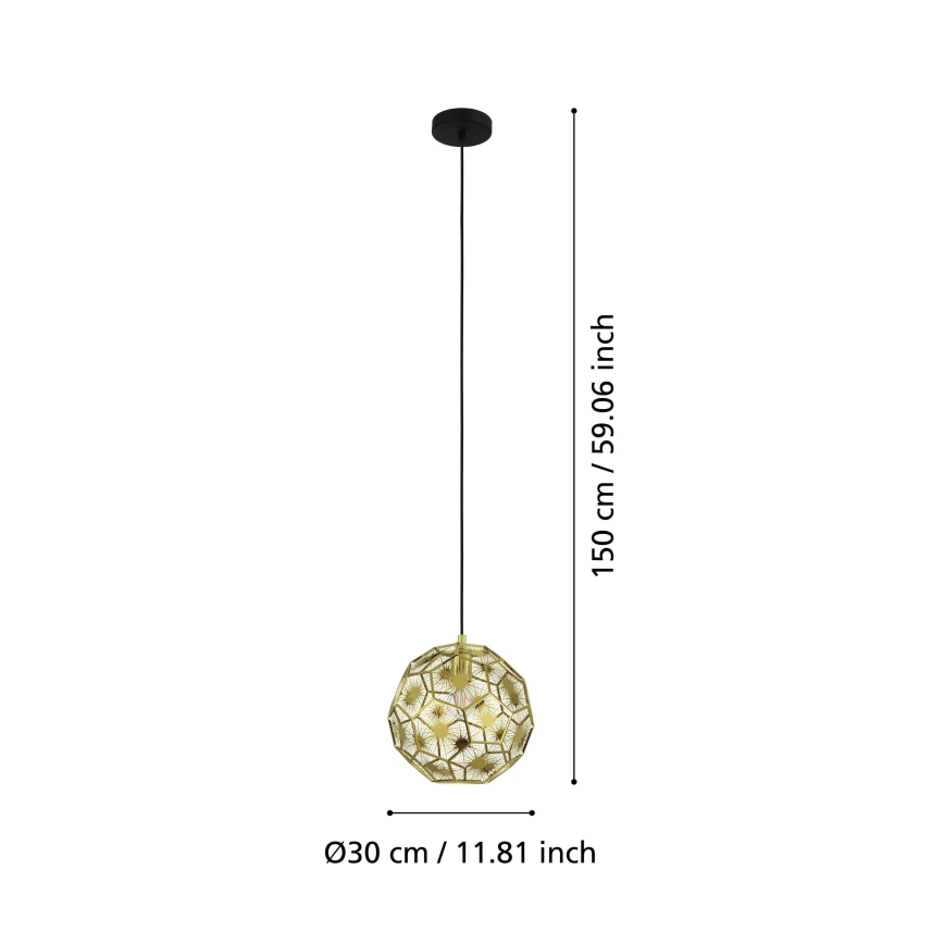 Eglo - Lampadario su filo 1xE27/60W/230V d. 30 cm