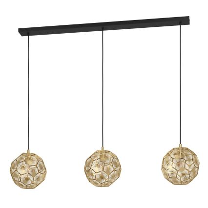 Eglo - Lampadario su filo 3xE27/60W/230V