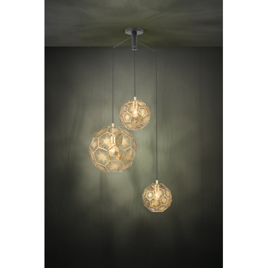 Eglo - Lampadario su filo 3xE27/60W/230V