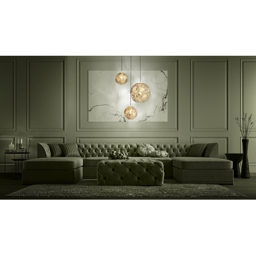 Eglo - Lampadario su filo 3xE27/60W/230V