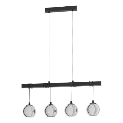 Eglo - Lampadario su filo 4xE27/40W/230V