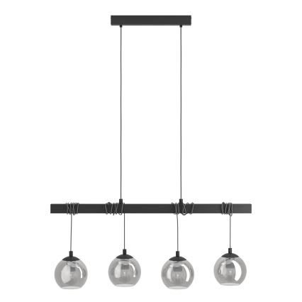 Eglo - Lampadario su filo 4xE27/40W/230V