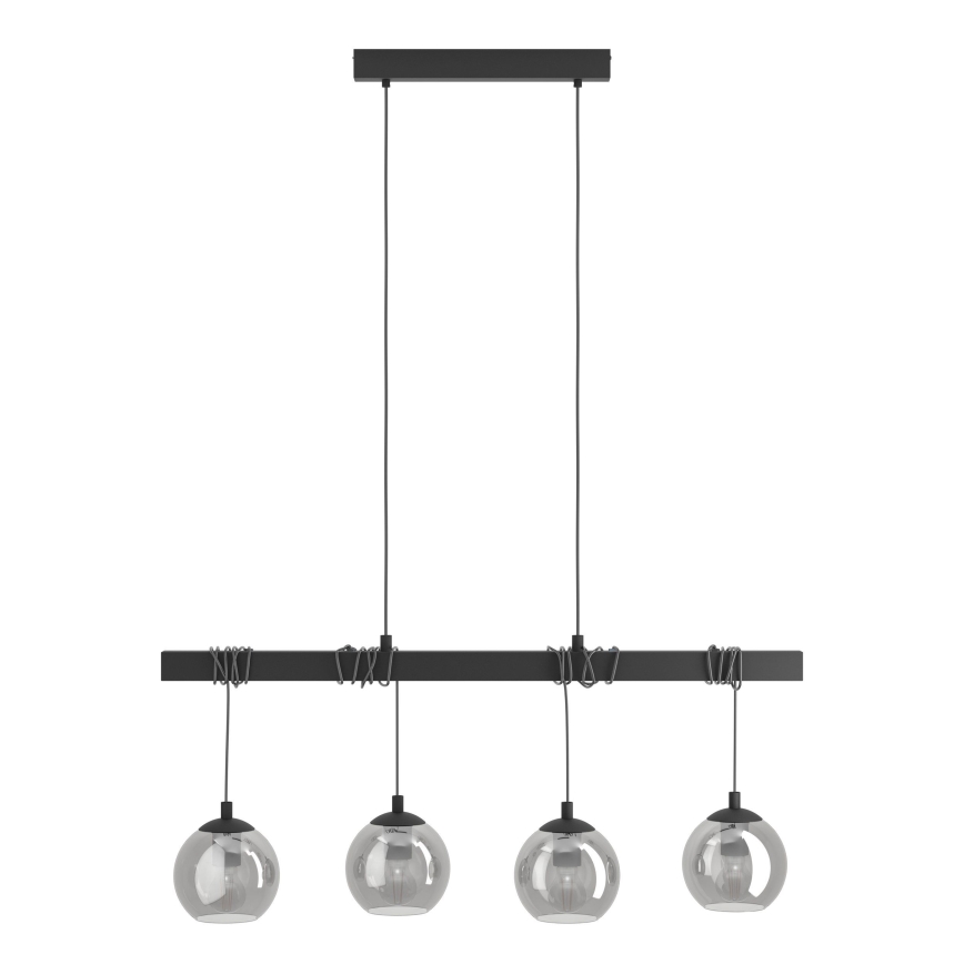Eglo - Lampadario su filo 4xE27/40W/230V