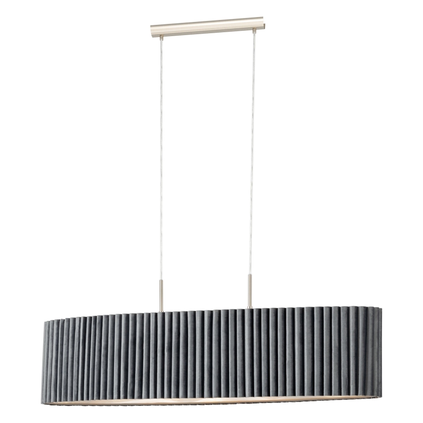 Eglo - Lampadario su filo 2xE27/40W/230V grigio