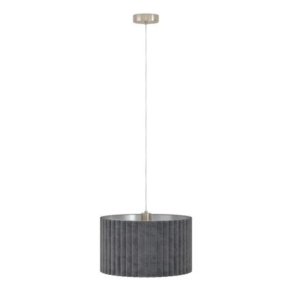 Eglo - Lampadario su filo 2xE27/40W/230V grigio