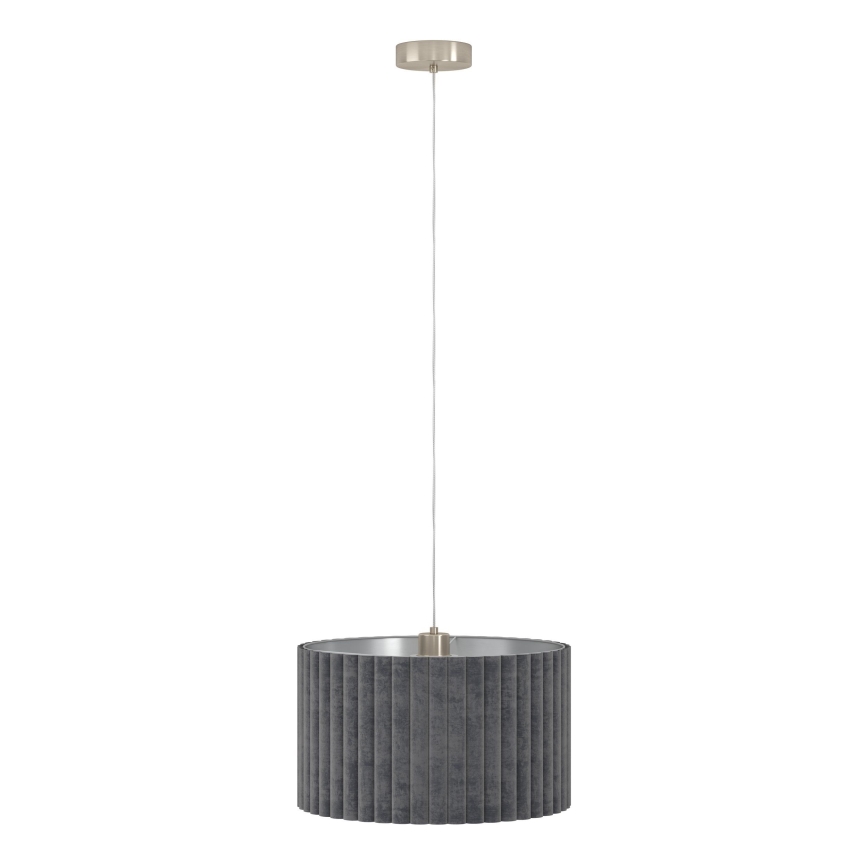 Eglo - Lampadario su filo 2xE27/40W/230V grigio