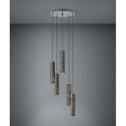 Eglo - Lampadario LED su filo  5xGU10/4,5W/230V