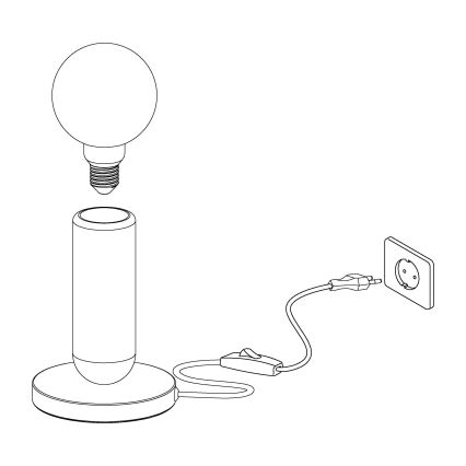 Eglo - Lampada da tavolo 1xE27/40W/230V