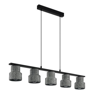 Eglo 39855 - Lampadario a sospensione su cavo HILCOTT 5xE27/40W/230V