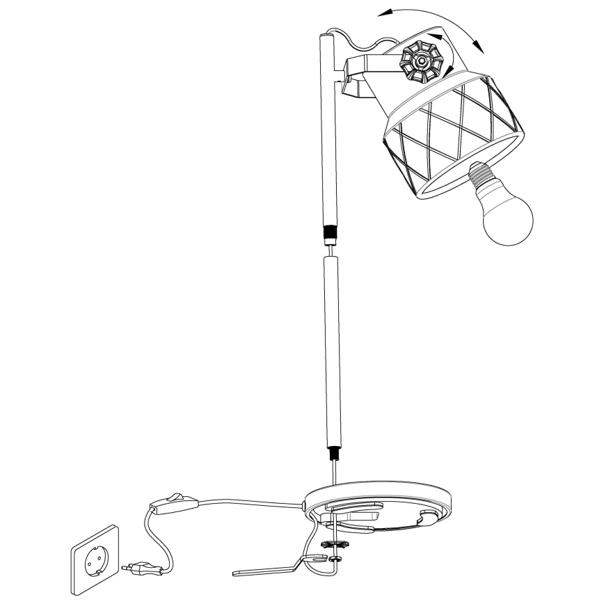 Eglo - Lampada da tavolo 1xE27/40W/230V